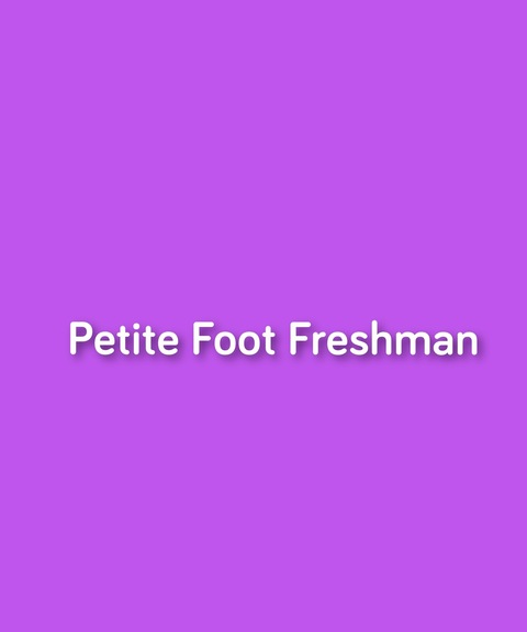 Header of petite_foot_freshman